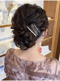 結婚式ヘアセット