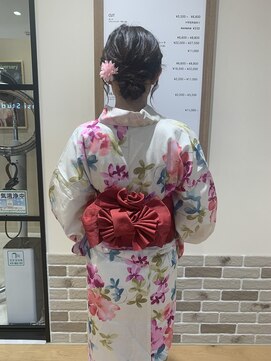 ヘアーフォトギフト(HAIR×PHOTO gift.) 浴衣/帯アレンジ/ヘアセット/シニヨンスタイル/まとめ髪