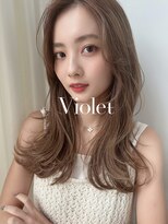バイオレット 表参道店(Violet)&nbsp;透明感シア―ベージュブラウン小顔レイヤー外ハネロング