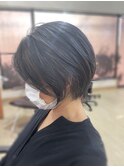 ３０代４０代おすすめ　白髪ぼかし☆お手入れ簡単♪丸みショート