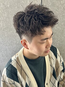 ニアウ 高崎店(Niau) メンズショートツイストスパイラルパーマメンズパーマ群馬県高崎