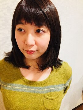 オハナ(Ohana hair&spa) 暗髪ブラントカット