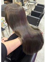 ベレーザシェルト(Beleza scelto) 10125秋色オリーブベージュ髪質改善ショコラブラウンストレート