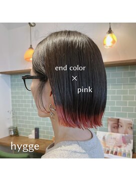 ヒュッゲ ティーシーエス 武蔵中原店(hygge-t.c.s) 裾カラーボブ