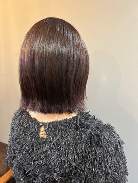 ココカラヘアー プラス(cococara‐hair plus) ピンクブラウン/肩上ボブ/くびれボブ/透明感/トリートメント