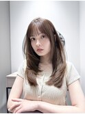 イメチェン／レイヤーカット／オリーブベージュ／大手町