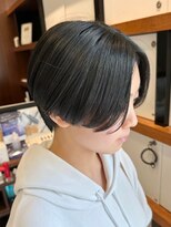 クラップス 横須賀中央店(CLAPS) マッシュショート丸みショート黒髪ショートベリーショート40代