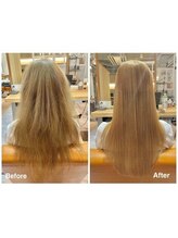 ２ヶ月以内のメンテナンスで髪質を本質的に改善します。