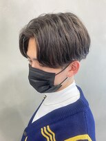 センターパートニュアンスパーマ韓国カルマパーマコンマヘア
