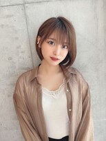 セイドット オモテサンドウ(Say. omotesando) Say.丸みショートレイヤーミルクティーベージュシルキーベージュ