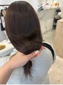 くびれヘア縮毛矯正アプリコットオレンジ夏ハイライト《用賀》