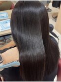 透明感カラー/ブリーチなしWカラー/髪質改善/伊勢原