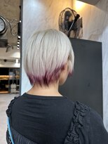 ヴァイス 渋谷店(VAICE)&nbsp;エンドカラー/ボルドー/ホワイト