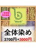 【新規のお客様限定】オーガニックハーブ全体染め ¥3700→¥3000