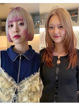 ニコフクオカヘアーメイク(NIKO Fukuoka Hair Make)の写真/【大名/天神】レイヤーカット×デザインカラー☆カットとカラーのデザイン性にこだわってご提案します◎