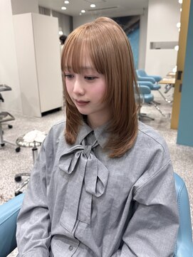 ボタン 熊本(VOTAN) 水光カラー/レイヤーカット/髪質改善/中明度/韓国ヨシンモリ