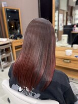ヘアー ル シェーヌ ワンセカンド(hair le chene 1/2)&nbsp;ピンクブラウン似合わせデザインカラースタイル
