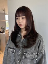 ケリーアン 太田(kelly.un)&nbsp;layer cut/ pinkbrown/透明感カラー