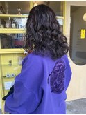 〈浅草 半個室〉ラベンダー×ふわもこパーマ