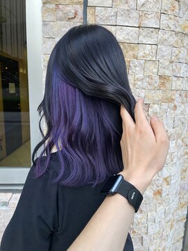 ルーブ トウキョウ(Loob. TOKYO) インナーカラーパープル【池袋.髪質改善.インナーカラー】