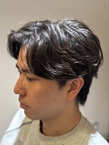 エクファフォーメンホワイト 大津 南草津(EX-FA FOR MEN WHITE) リバースセンターパート/ニュアンスパーマ/ダウンバング/瀬田