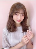内巻きレイヤースタイル