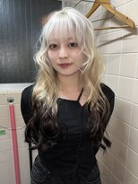 ジェスター(JESTER)&nbsp;〈atsuno〉ホワイトブロンドと裾カラー