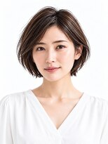 ビフィーノ リルネ(Bifino Rilune)&nbsp;白髪ぼかし×艶ブラウンのショートボブ