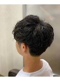 スパイラルパーマ/ショートマッシュ <亀戸><錦糸町><理容室>