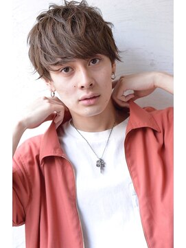 メーヴェ(Mowen) mowen 南堀江 メンズ ニュアンスマッシュ ベージュ系カラー