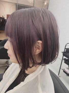 ユッカ エハ 豊中(YUCCA eha) 【eha 山本】ナチュラルボブ_パープル