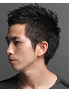 タヤ グランデュオ立川店(TAYA) 20代30代40代短髪アップバング黒髪束感モテ髪ビジネス☆ソフモヒ