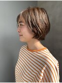 《若林》伸ばしかけショートボブ×ラテカラー【柏/流山】