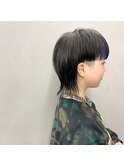 #ぱつんライン×ショートウルフ