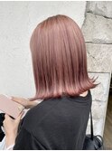 ケアブリーチ×くすみピンク