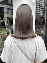 ヘアー アイス ルーチェ(HAIR ICI LUCE) ブリーチなしグレージュカラーグレーベージュ/中西