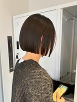ラフ 立川(Laff)&nbsp;切りっぱなしボブミニボブぱつっとボブ暗髪ボブ/ショート/立川