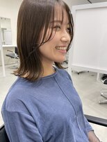 キートス 高知店(kiitos)&nbsp;★グレージュシースルーバングマチルダボブ