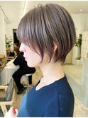 Say.岩井　大人ショートボブ×透明感カラー×簡単スタイリング