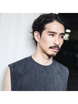 ミットバイツリー センター北(mit by tree) ウェービー耳かけツーブロッククールショート