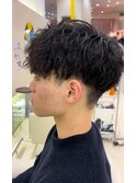緩め波巻きパーマ