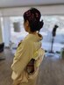 【卒業/入学/ブライダルにも】付け下げ、訪問着など着付け＋アップセット