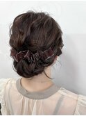 ゆるふわシニヨン お呼ばれアレンジ