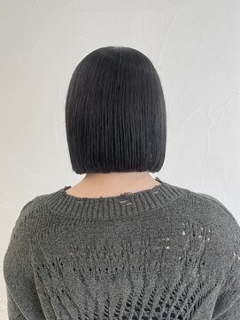 リル 茅ヶ崎(Liru:) 黒髪/ボブルフ/ネビージュ/小顔/ワンレン/茅ヶ崎/髪質改善/前髪