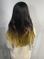ティック 福井鯖江店(tic.)&nbsp;イエローカラー/ロングヘア/裾カラー