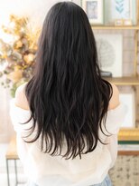 カバーヘア ブリス 北浦和(COVER HAIR bliss)&nbsp;■韓国風巻き毛先パーマ黒髪フェミニンロング611北浦和30代40代