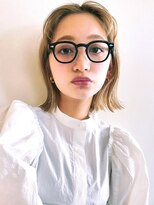 ミラバイグリーン(Mira by green)&nbsp;ボブ/センターパート/外ハネボブ/前髪なし/タッセルボブ