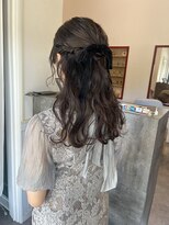 ハーフアップスタイル/ヘアアレンジ/金沢市美容院