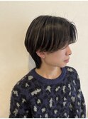 センターパートウルフ