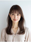 レイヤーカット/イメチェン/外ハネボブ/美髪/ワイドバング/髪型
